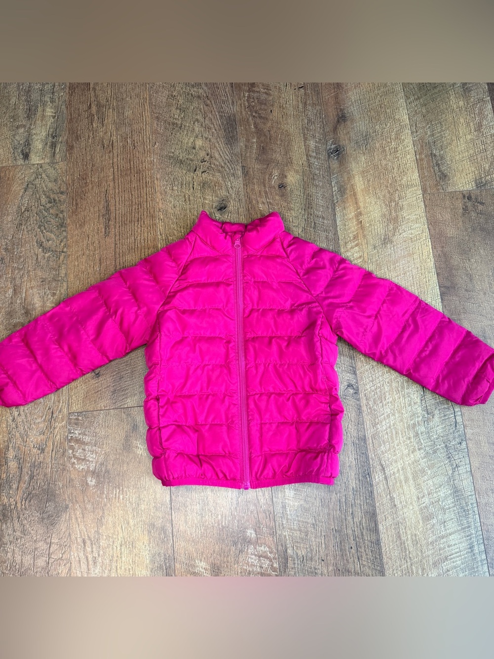 Wonder Nation Toddler Girls Puffer Coat Mock Neck Jacket Pink 4T